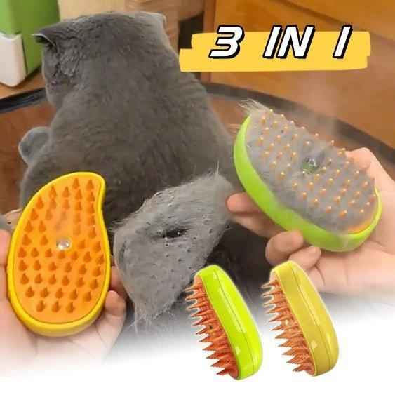 Cat Grooming Steam Brush - Electric Spray Massage Comb for Dogs and Cats, Ideal for Pet Grooming and Hair Removal