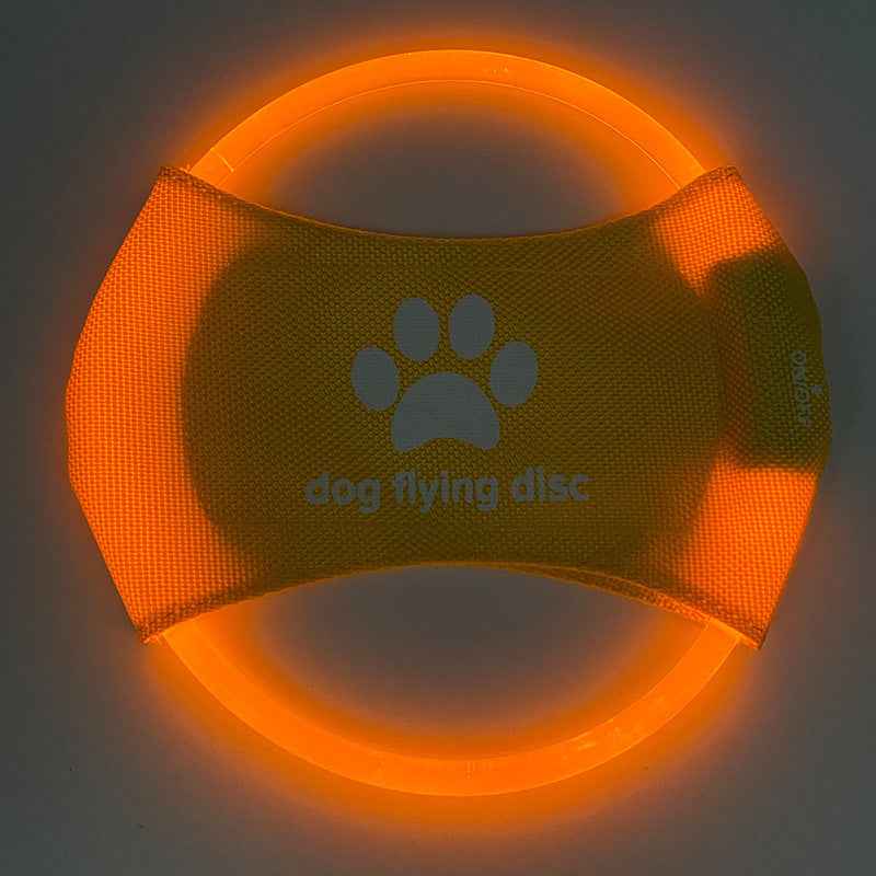 Dog LED Flying Disc - Light Glowing Interactive Training Toy for Pets