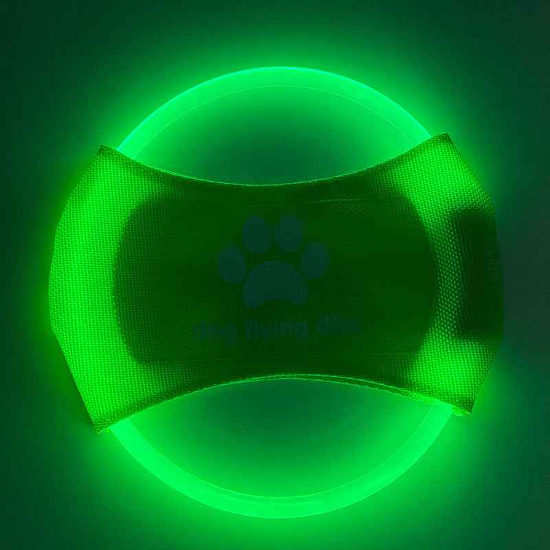 Dog LED Flying Disc - Light Glowing Interactive Training Toy for Pets