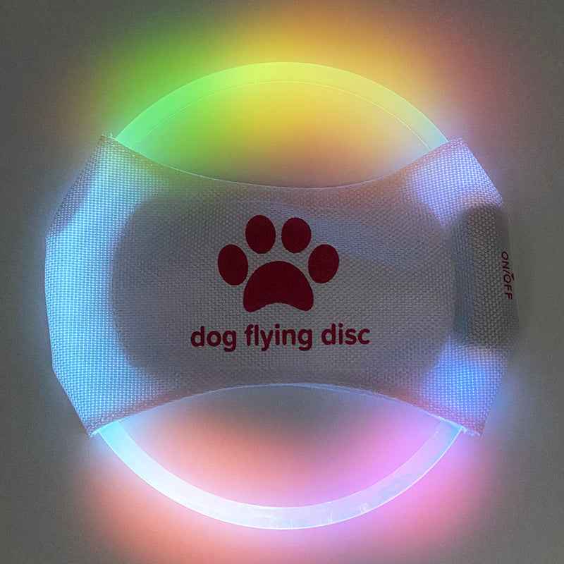 Dog LED Flying Disc - Light Glowing Interactive Training Toy for Pets