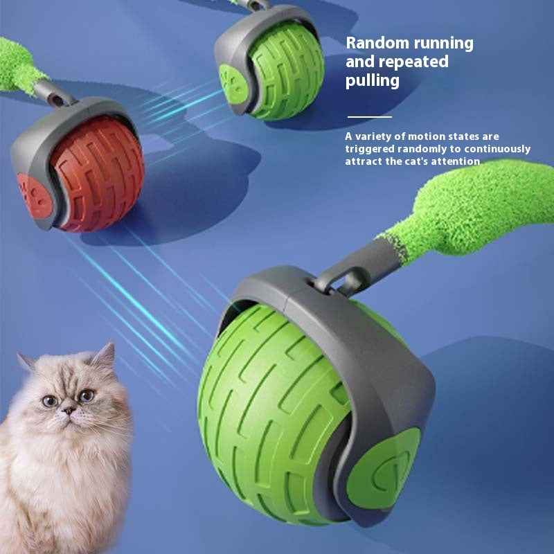 Interactive Cat Toy - Automatic Electric Rolling Ball for Cats, USB Rechargeable Smart Teaser Pet Toy
