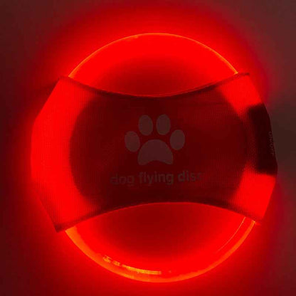 Dog LED Flying Disc - Light Glowing Interactive Training Toy for Pets