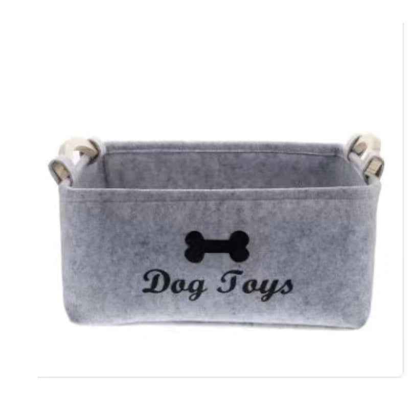Felt Pet Toy Storage Basket - Stylish Storage Solution for Toys and Accessories